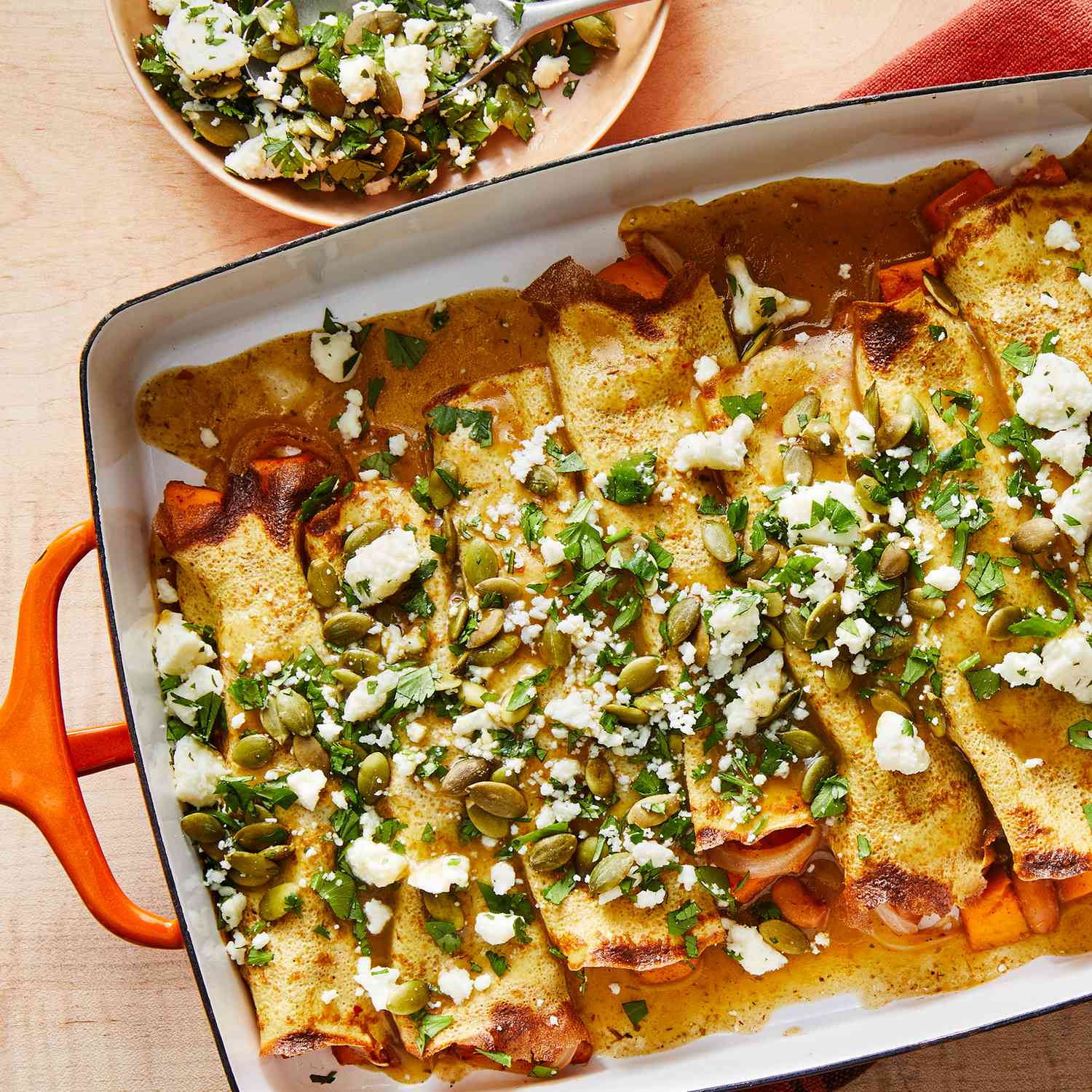 25-Minute Sweet Potato & Bean Enchiladas