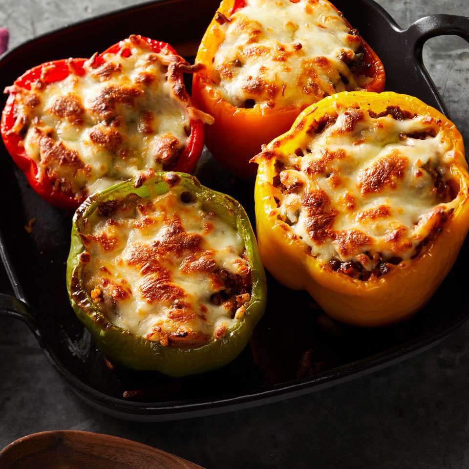 Cauliflower Rice-Stuffed Peppers