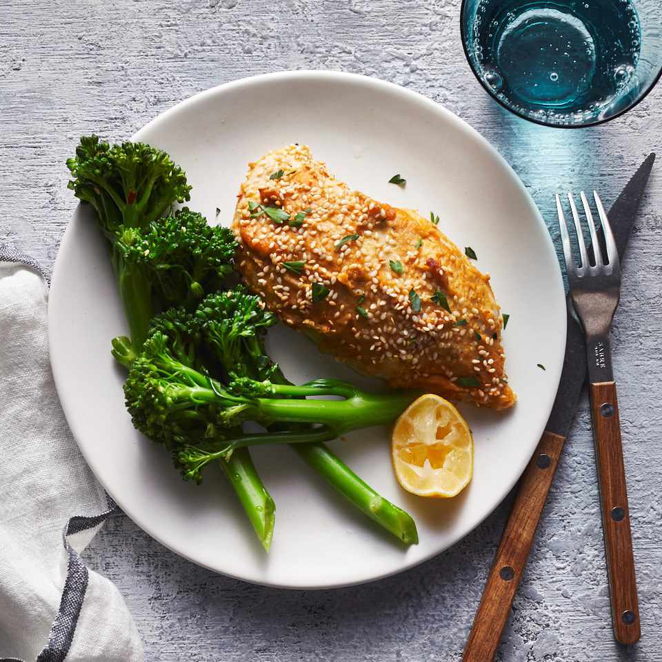 Hummus-Crusted Chicken