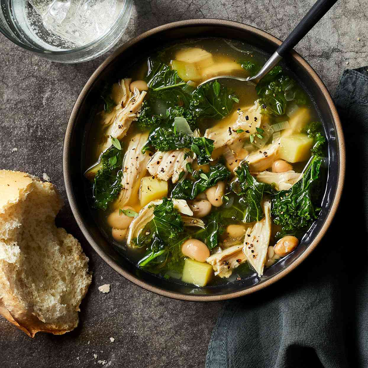 chicken kale soup