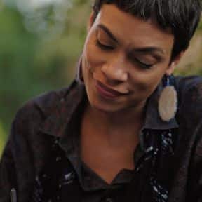 a still of Rosario Dawson in her documentary film "Common Ground"