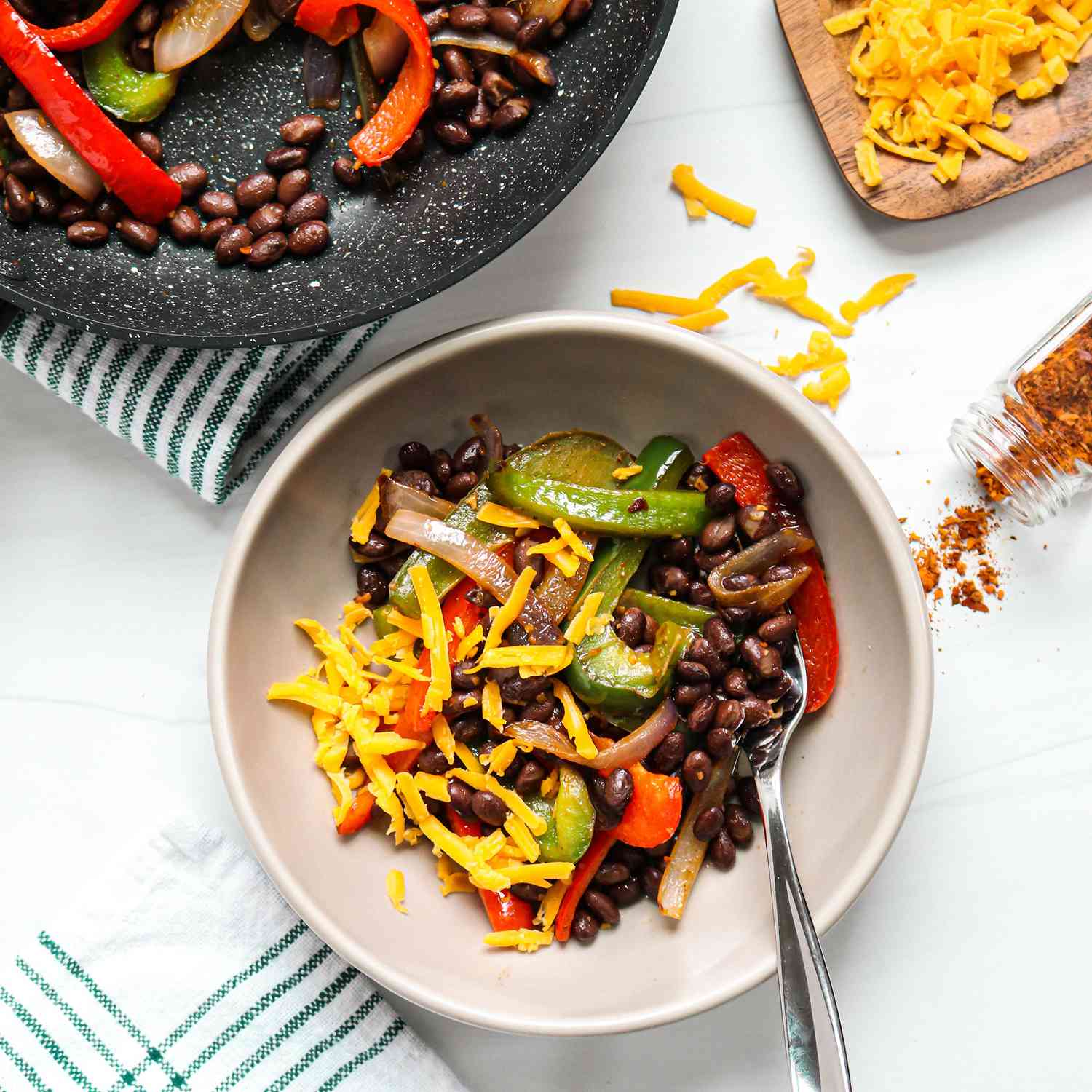 Black Bean Fajita Skillet