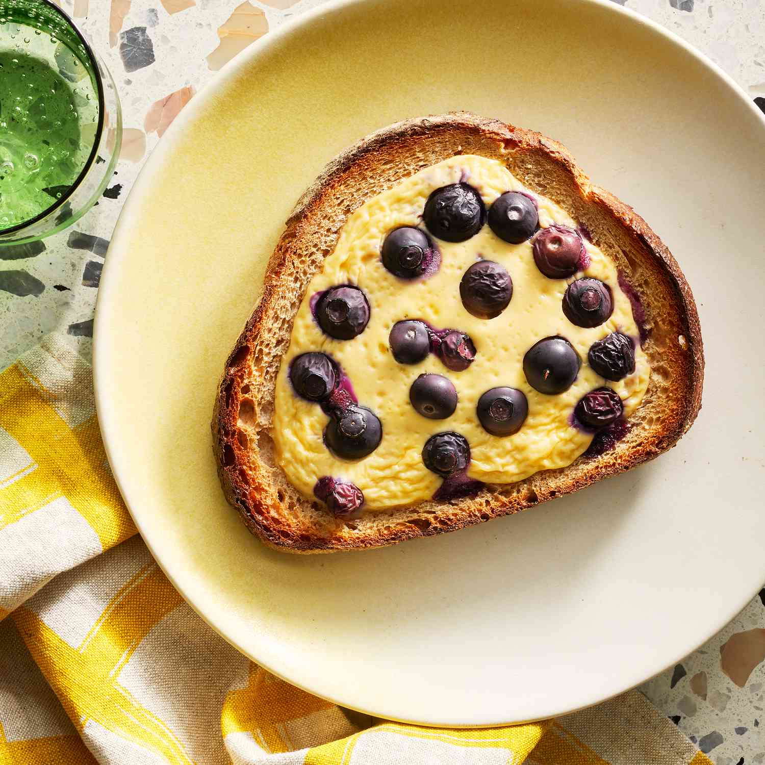Blueberry-Lemon Yogurt Toast