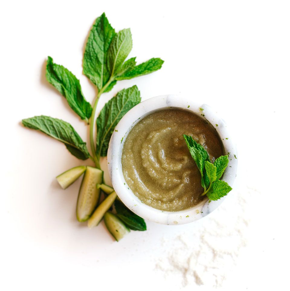 Cucumber-Mint Sugar Body Scrub