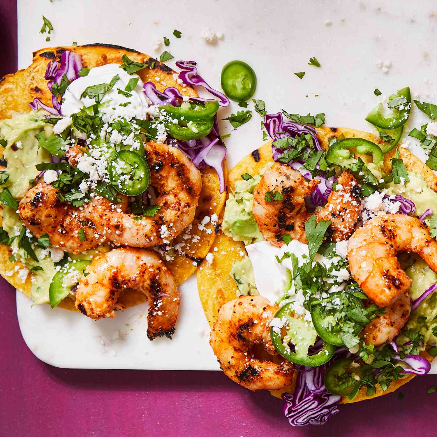 Grilled Shrimp TostadasÂ 