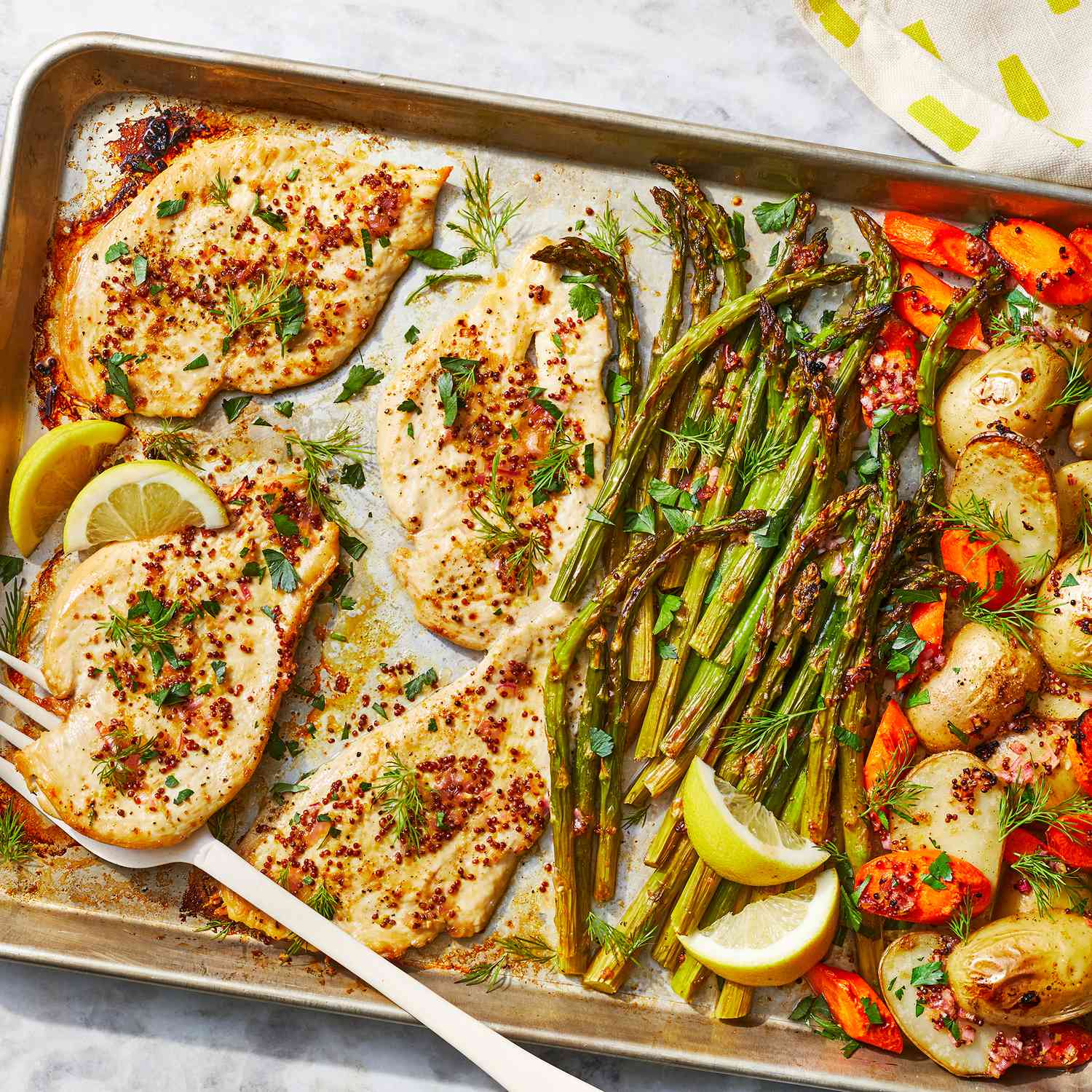 One-Pan Chicken & Asparagus Bake