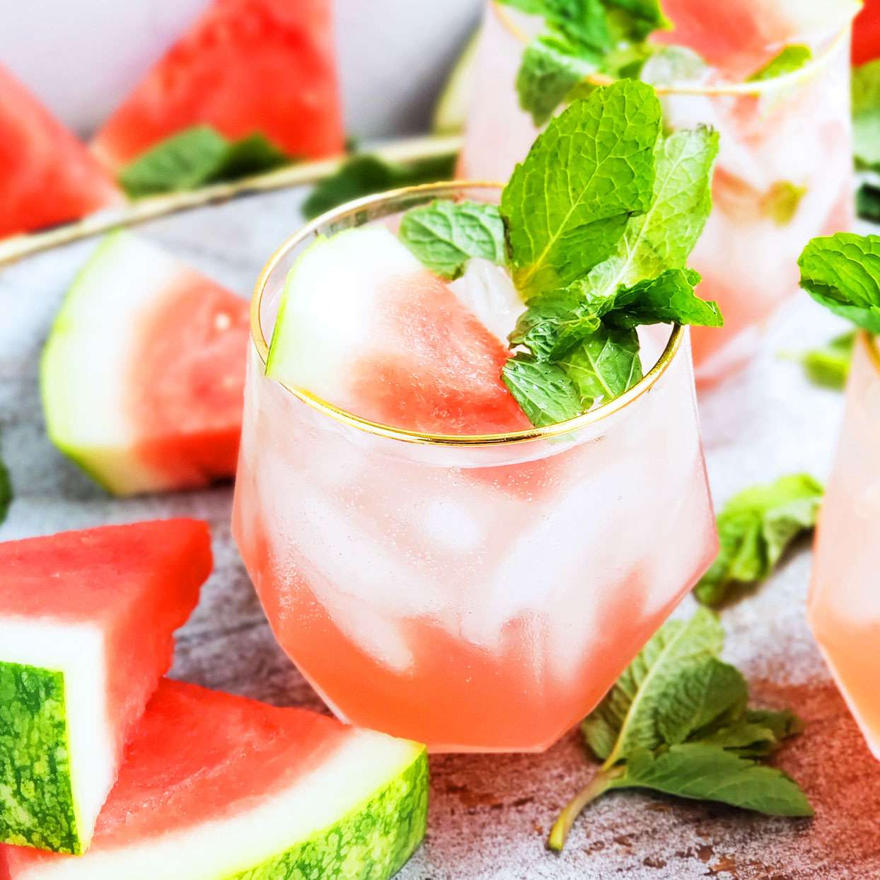 watermelon mint mocktail