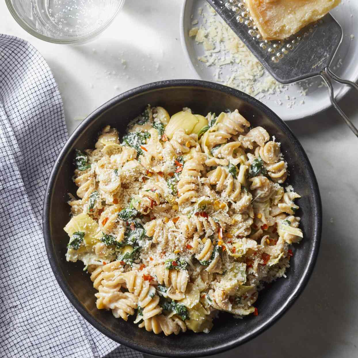 spinach-artichoke-dip-pasta